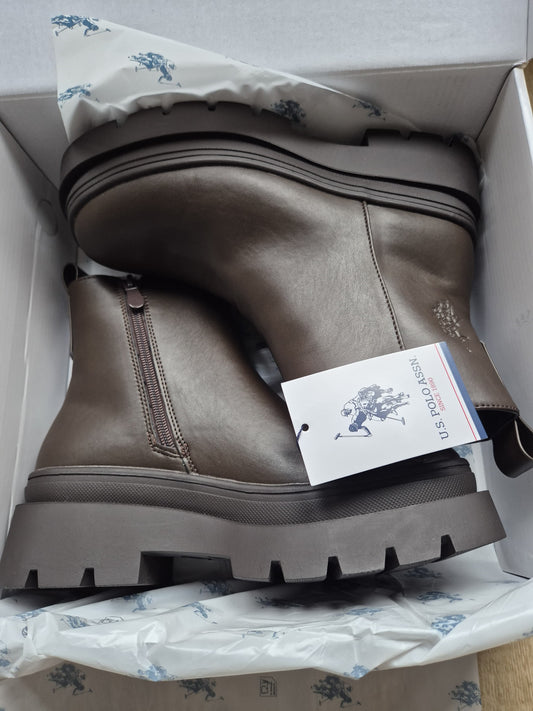 Bottines Chelsea U.S. Polo Assn. - Marron Foncé (Modèle Shona)