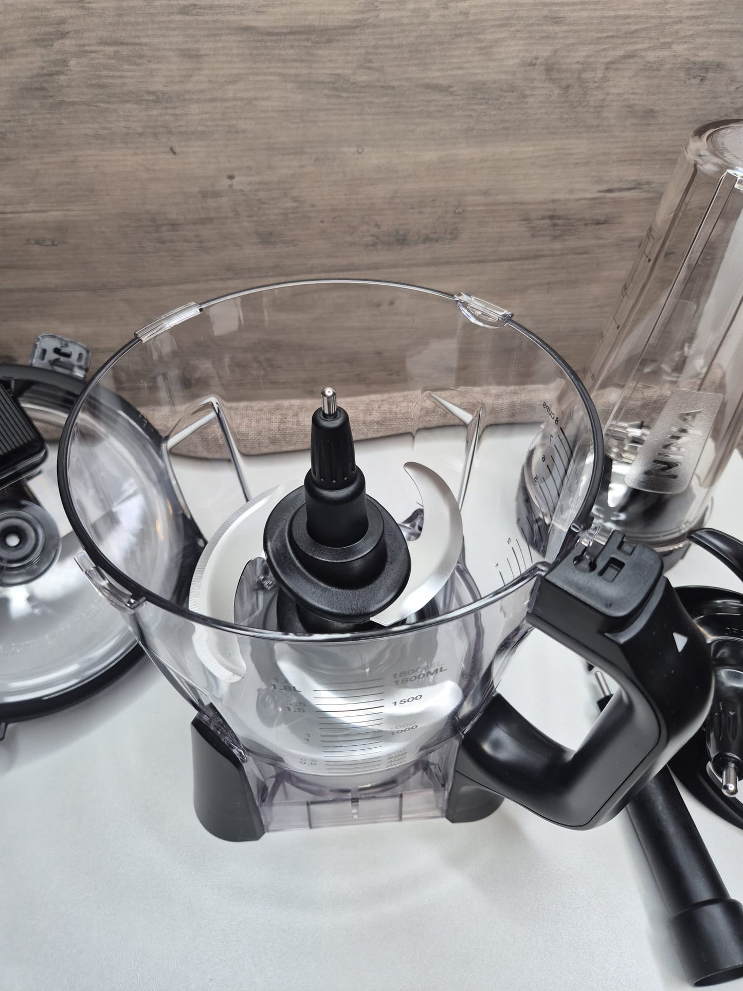 Robot de Cuisine Ninja 3-en-1 (1200W) - Mixeur, Blender & Hachoir avec Auto-IQ